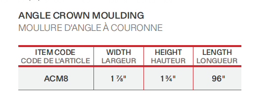 Moulure de couronne d'angle Shaker Blanc