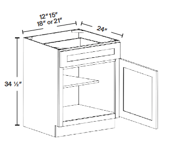 BASE CABINET 1 DRAWER 1DOORS
