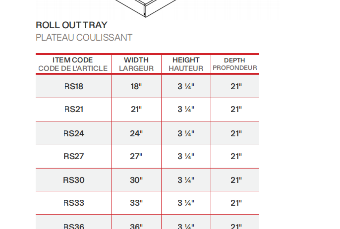 Glossy White Drop-Down Tray