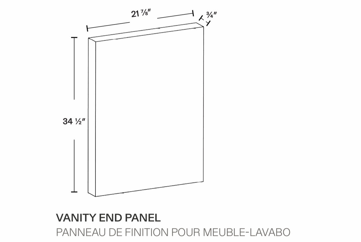Shaker White Vanity Trim Panel