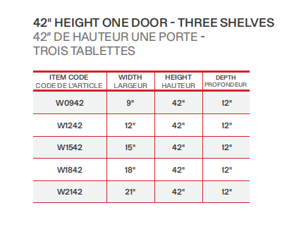 Reve Cuisine W0942-W2442-1D-S