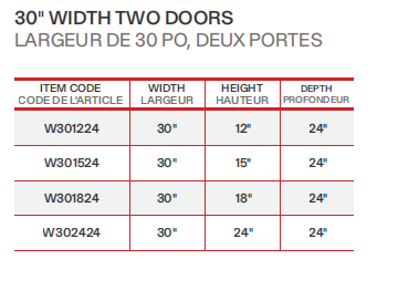 Reve Cuisine W301224-W302424S