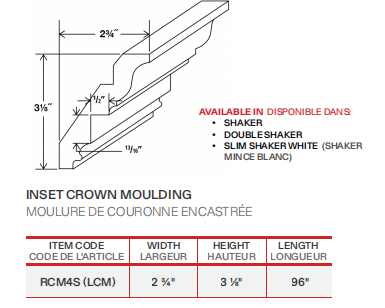 inset crown moulding