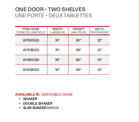 Reve Cuisine w1536g-w1836g-1d-s