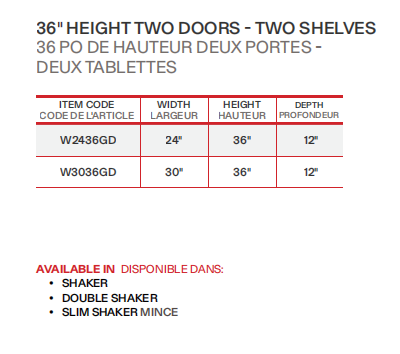 Pure Shaker White Sponge Melamine Two-Door Glass Wall Cabinet