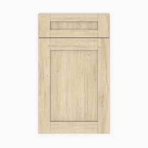 Armoire de cuisine du bas en mélamine grain shaker, chêne salé, Salt Oak