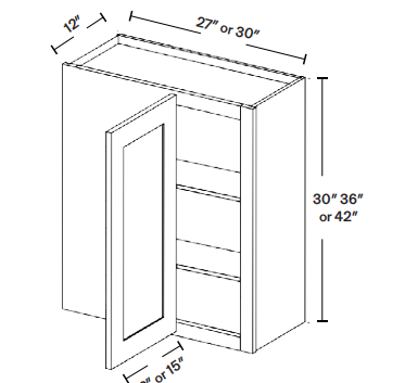 30+36+42 height bilnd corner