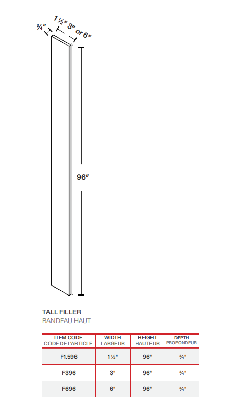 tall filler